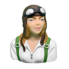 MacGregor 1/6th Scale Female Civilian Pilot Bust