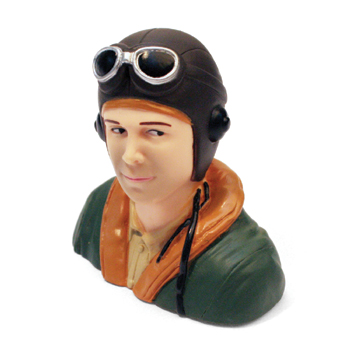 1/6th Scale WWII Pilot Bust