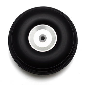3.5in (89mm) Rubber (PU) Wheel with Aluminium Hub