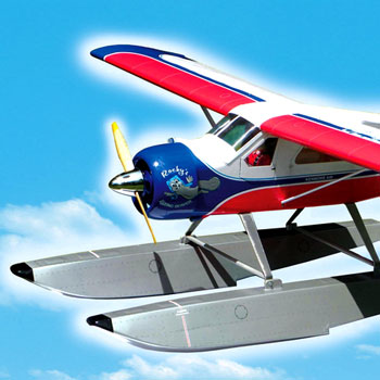 DHC-2 Beaver (Kenmore Air) 63.7in Wingspan with Floats (Sold Separately)